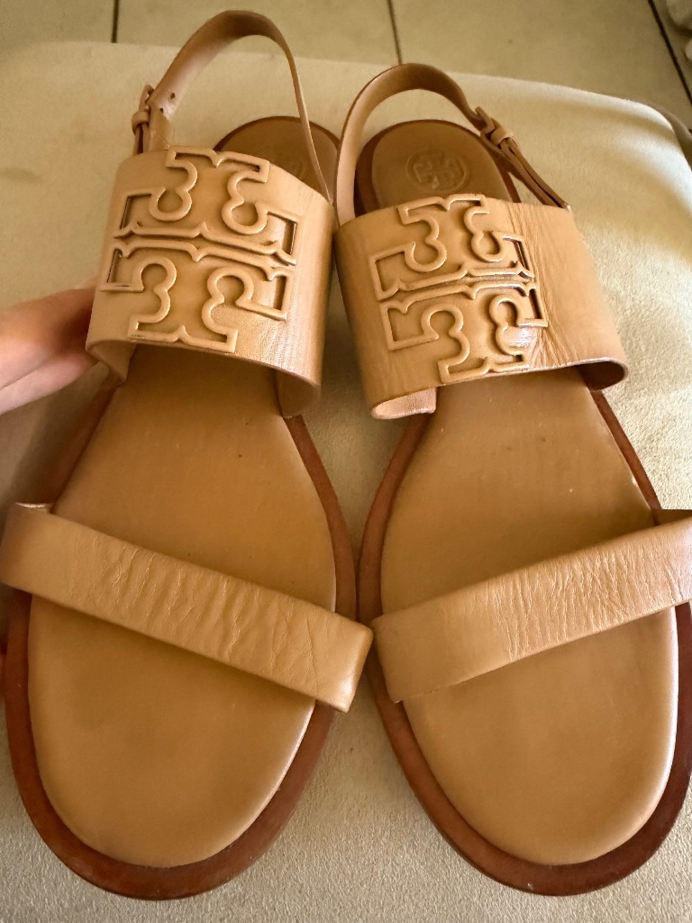 Beige Tory Burch Shoes